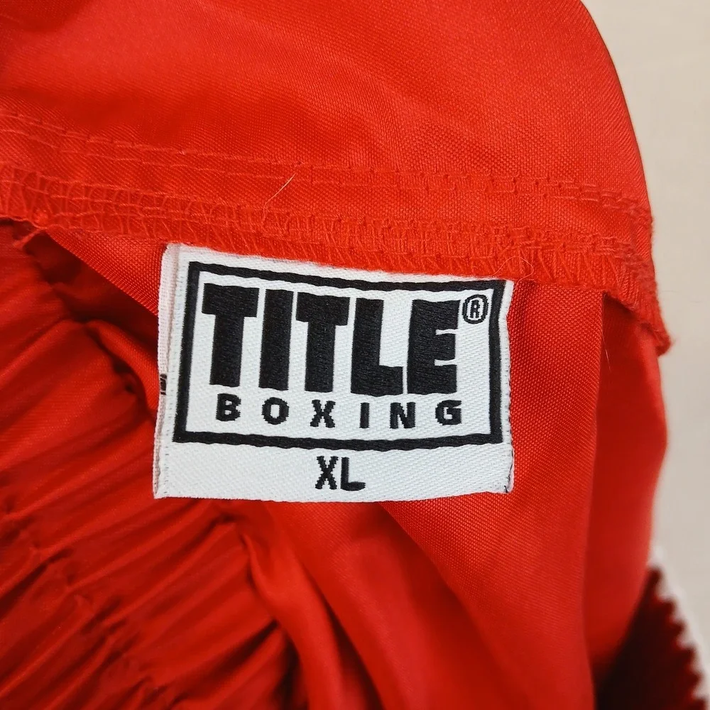 Title Boxing XL Mens‎ Trunks Shorts Red